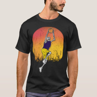 Basketbal Skeleton Sunset T-shirt