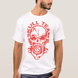 basketbal skull team en dood team en logo t-shirt
