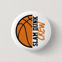 Basketbal Slam Dunk Crew Ronde Button 3,2 Cm