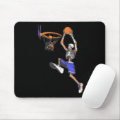 Basketbal Slam Dunk Skeleton Halloween Muismat (Met muis)