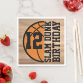 Basketbal Slam Dunk Verjaardagsfeest Servet (Insitu)