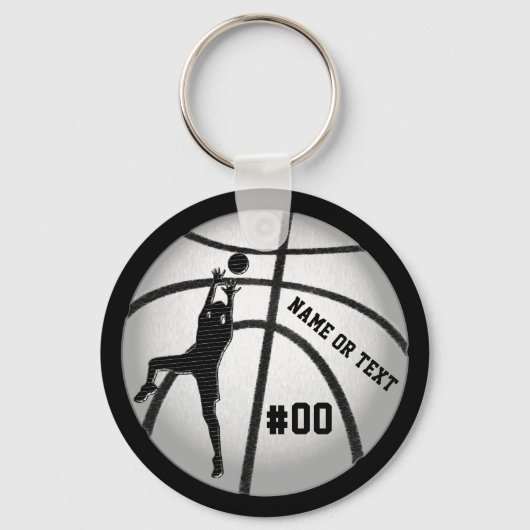 Basketbal Sleutelhangers voor kinderen veranderen (Voorkant)