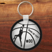 Basketbal Sleutelhangers voor kinderen veranderen (Voorkant)
