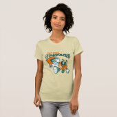 Basketbal smash dunk geluk t-shirt (Voorkant volledig)