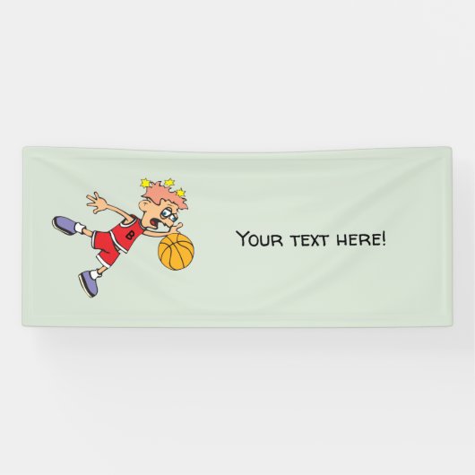 Basketbal Spandoek (Horizontaal)