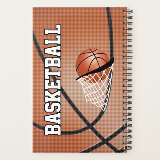 Basketbal spel aanpassen - Bruin Planner (Achterkant)