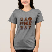 Basketbal spel dag T-shirt (Voorkant)