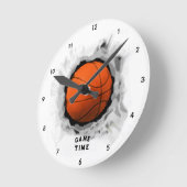 Basketbal Spel Tijd Ronde Klok (Hoek)