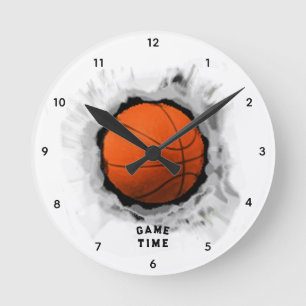Basketbal Spel Tijd Ronde Klok
