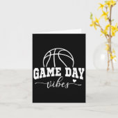 Basketbal Speldag Sfeer Basketbal Moeder Leven Spe Kaart (Gele Bloem)