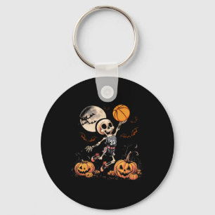 Basketbal spelen Halloween Mannen Boys Basketbal Sleutelhanger