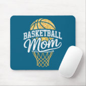 Basketbal Speler Moeder Hoops Muismat (Met muis)