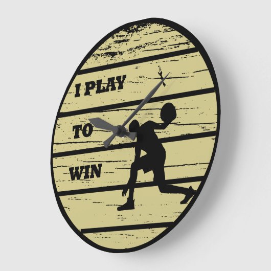 Basketbal  speler retro zonsondergang grote klok (Hoek)