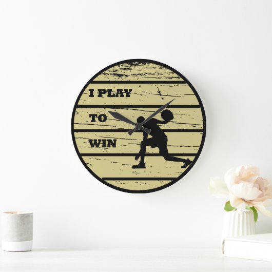 Basketbal  speler retro zonsondergang grote klok (Huis)