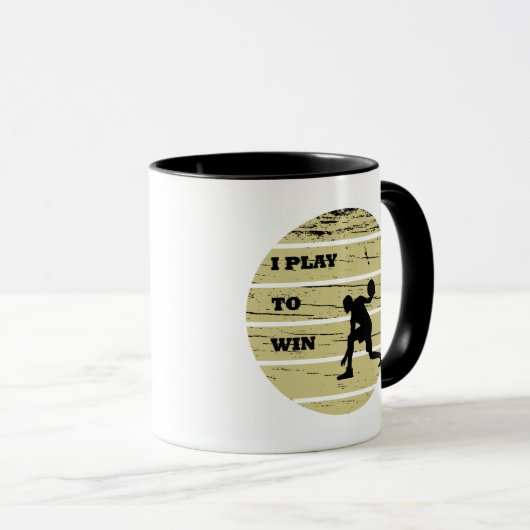 Basketbal  speler retro zonsondergang mok (Voorkant rechts)