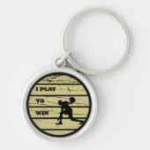 Basketbal  speler retro zonsondergang sleutelhanger (Voorkant)