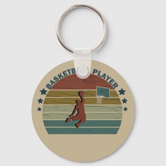 basketbal  speler sleutelhanger (Voorkant)