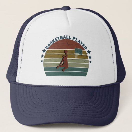 basketbal speler trucker pet (Voorkant)