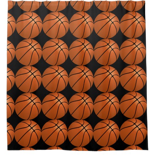 Basketbal Sport Atleet Douchegordijn (Voorkant)