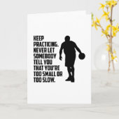 Basketbal Sport Basketbal Speler Team Fan Gift Kaart (Gele Bloem)