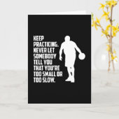 Basketbal Sport Basketbal Speler Team Gift Idee Kaart (Gele Bloem)