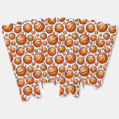 Basketbal sport betegeld patroon bedankdoosjes (Ongevouwen)