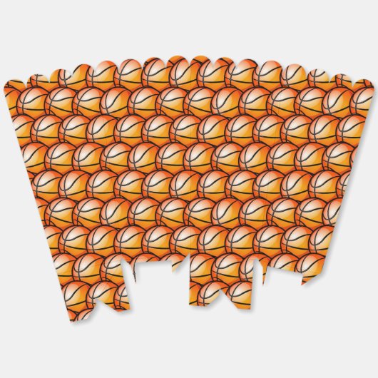 Basketbal sport betegeld patroon bedankdoosjes (Ongevouwen)