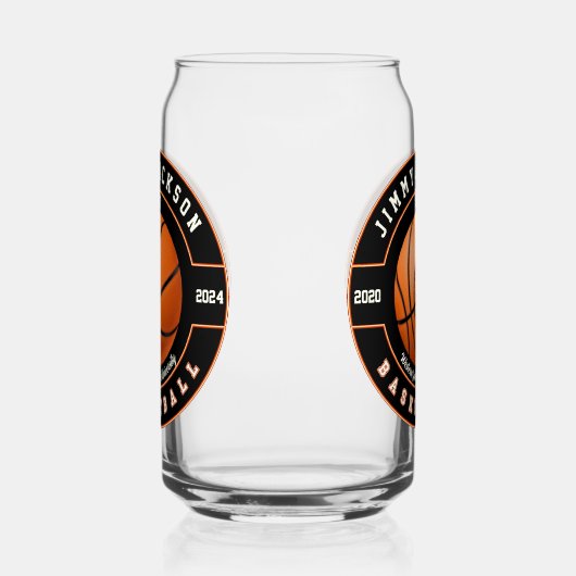 Basketbal Sport Bier Kan Glas Drinkware (Rechts)