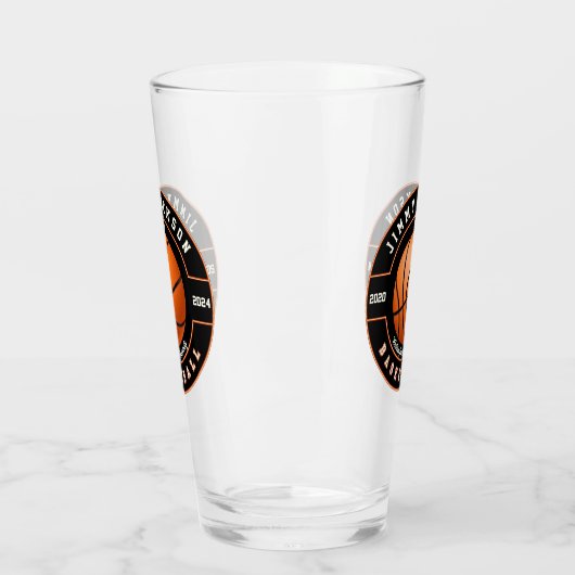 Basketbal Sport Bier Pint Soda Glas Drinkware (Links)