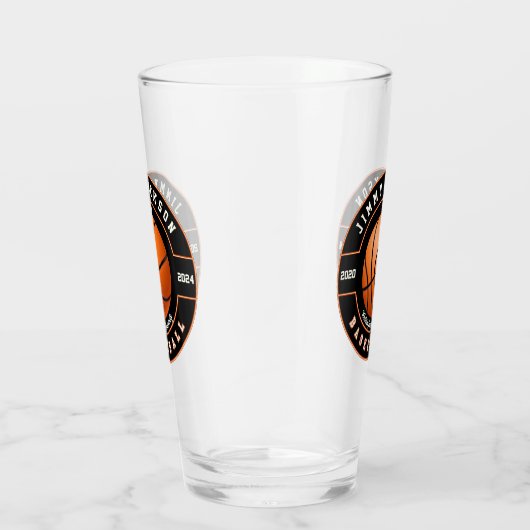 Basketbal Sport Bier Pint Soda Glas Drinkware (Rechts)