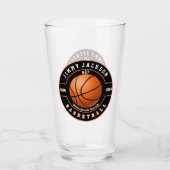 Basketbal Sport Bier Pint Soda Glas Drinkware (Voorkant)