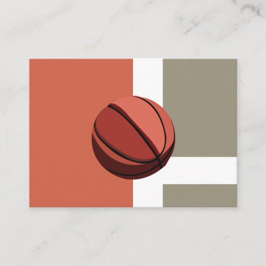 Basketbal Sport Coach Visitekaartje (Voorkant)