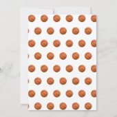 Basketbal Sport Dag Jongen 1e Verjaardagsfeest Kaart (Achterkant)