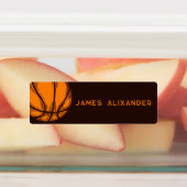 Basketbal Sport Eenvoudige naam Kinderen labels (Aangebracht)