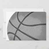 Basketbal Sport eerste verjaardag uitnodiging (Achterkant)