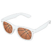 Basketbal Sport Fan Retro Zonnebril (Gekanteld)