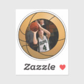 Basketbal Sport Foto Sticker (Vel)
