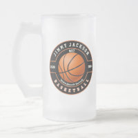 Basketbal Sport Frosted Bier Mok Glas Drinkware