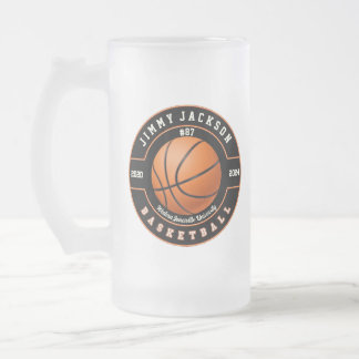 Basketbal Sport Frosted Bier Mok Glas Drinkware