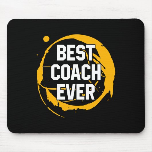 Basketbal Sport Gift Beste coach Elke Verjaardag G Muismat (Voorkant)