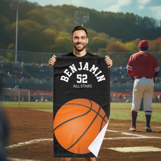 Basketbal sport handdoek, coach badhanddoek handdoek