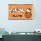 Basketbal Sport Happy Birthday Achtergrond Spandoek (Beurs)