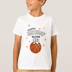 Basketbal Sport Happy Birthday Boy T-shirt
