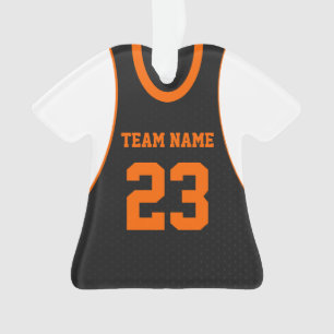 Basketbal Sport Jersey Sinaasappel Ornament