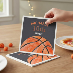Basketbal Sport Jongen 10e Verjaardagsfeestje Servet
