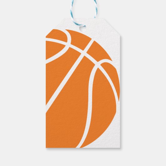 Basketbal Sport Jumpman Thema Alle Leeftijd Verjaa Cadeaulabel (Achterkant)