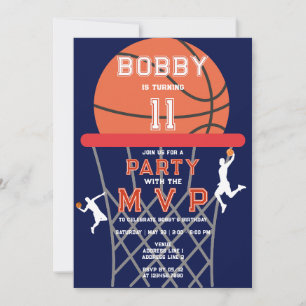 Basketbal Sport Jumpman Thema Marine MVP Verjaarda Kaart