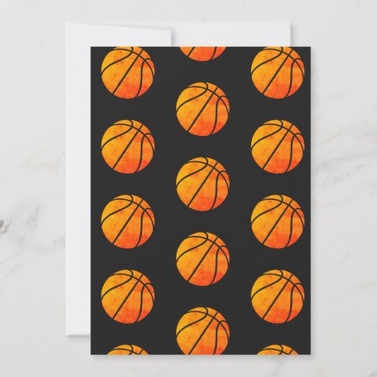 Basketbal Sport Jumpman Thema Zwart MVP Verjaardag Kaart (Achterkant)