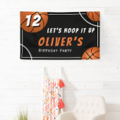 Basketbal Sport Kids Verjaardagsfeestje Spandoek (Insitu)