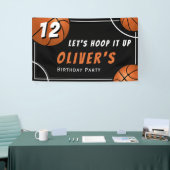 Basketbal Sport Kids Verjaardagsfeestje Spandoek (Beurs)